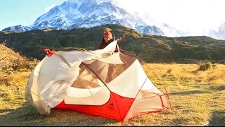 How to Set Up Your Tent in a Windstorm When Youre Solo [upl. by Eitsirc23]