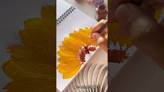 How did I painted using real flower 🤯🤩 shortviral diy painting [upl. by Enytnoel856]