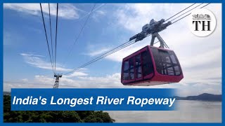 Indias longest river ropeway over Brahmaputra [upl. by Henley52]