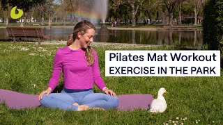 20Minute Pilates Mat Workout  Exercise in the Park [upl. by Baalbeer4]