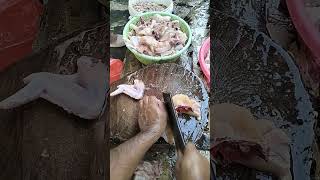 chicken meat trik dada kanan d jadikan 7 bagian chicken tutorial shorts [upl. by Lananna]