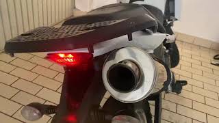 2014 Derbi Terra Adventure 125 revving with Dominator exhaust [upl. by Aniroz]