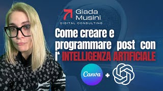 Come creare e programmare i post con lintelligenza artificiale  Crea piano editoriale  Chat GPT [upl. by Adlitam]