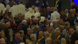 Messe douverture Montfortains en direct de Lourdes le 170423 [upl. by Caspar813]