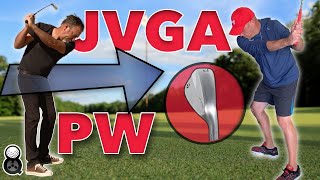 Trying The Jim Venetos Golf Swing With a PW  Is Keeping The Core Still The Key To Good Golf [upl. by Noruq]