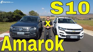 Comparativo VW Amarok V6 x Chevrolet S10 High Country [upl. by Fan]