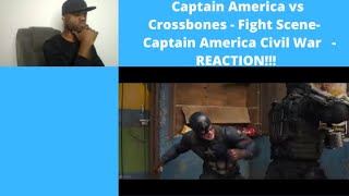 Captain America vs Crossbones  Fight Scene Captain America Civil War 2016 REACTION [upl. by Asselem]