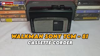 Review Walkman Sony TCM  81 Cassette Corder [upl. by Anitahs]