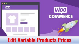 WooCommerce How To Bulk Edit Prices for Variable Products [upl. by Cynthie]