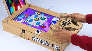 How To Make An Amazing Among Us Game From Cardboard  DIY Cardboard Games [upl. by Rebor815]