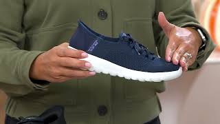 Skechers Slipins GOWalk Joy Washable Vegan Sneakers Capri on QVC [upl. by Ddal]