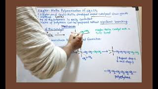 Ziegler Natta Polymerization of Ethylene  Mechanism  CSIR NET  GATE [upl. by Alyl]