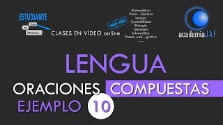 Actividad sintaxis para practicar análisis sintáctico de oración compuesta resuelta paso a paso 10 [upl. by Aenel]