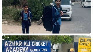 Azhar ali cricket academypractice match under ages 10to14  Ibrahims 1st ever over on ground pitch [upl. by Shaina]