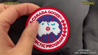 Real vs Fake Canada Goose Macmillan Parka Black with Red Badge Review [upl. by Tiena355]