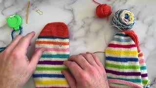 Sock Knitting Knitting an Anatomical Toe and Kitchener Stitch [upl. by Natasha652]