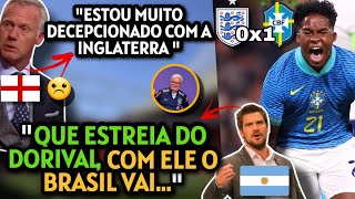 REPERCUSSÃO INGLATERRA 0X1 BRASIL PELO MUNDO INGLESES DESAPONTADOS ENCANTADOS COM ENDRICK [upl. by Pain]