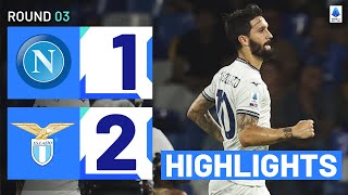 NapoliLazio 12  Biancocelesti stun champions Goals amp Highlights  Serie A 202324 [upl. by Ellirehs]