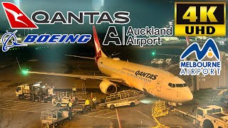 Qantas Airways QF152 Auckland to Melbourne Boeing 737838 First Class Longe amp Flight Review [upl. by Arimas]