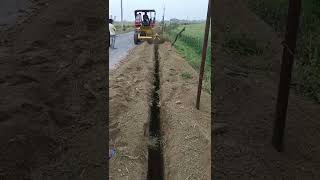 tractor mounting trenching machine trencher irrigationmethod [upl. by Batruk35]