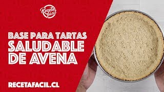 Receta Fácil de base para tartas o kuchenes saludables sin gluten sin azúcar y sin mantequilla [upl. by Adlai]