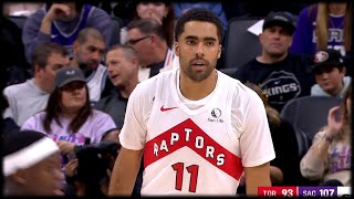 Jontay Porter Makes the 3Pointer  RAPTORS vs KINGS [upl. by Acimehs632]