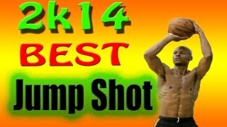 NBA 2k14 Best Jump Shot amp Quickest Realease  Make More Threes And Shots From Anywhere [upl. by Leann]