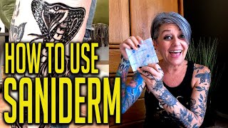 Saniderm How To Apply  Tattoo Aftercare Tips [upl. by Rett311]