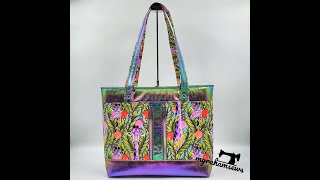 Minerva Tote by Bagstock Designs  Full Tutorial [upl. by Ellenhoj]