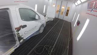 Spraying Sikkens Autoclear Performance Clearcoat with Anest Iwata Supernova WS400 Evo [upl. by Rhett]