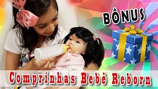 BÔNUS Comprinhas Bebê Reborn  Presente de Natal com Sarinha [upl. by Qidas]