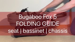 Bugaboo Fox 5 Comprehensive Folding Guide [upl. by Ivanah]