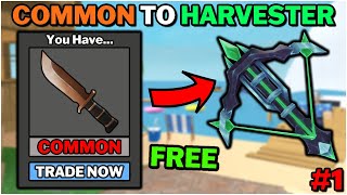 Common To Harvester Day 1 MM2 Trading Challenge [upl. by Bushweller]