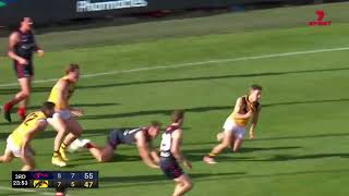 Hostplus SANFL GF Snapshot  Norwoods Declan Hamilton dodges and snaps [upl. by Aenel]