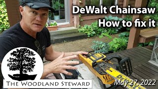 16” DeWalt BatteryOperated Chainsaw DCCS670 – An Honest Review amp Guidance On Repairing It [upl. by Malinde]