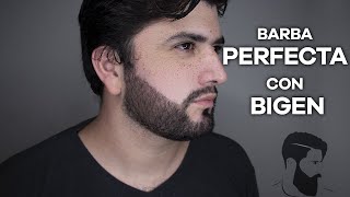 BARBA PERFECTA CON BIGEN  TINTE PARA BARBA [upl. by Elehcor779]