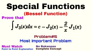 19 Bessel Function  Complete Concept and Problem5  Most Important Problem [upl. by Alamac61]