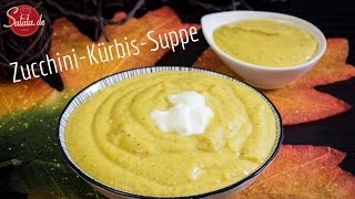 ZucchiniKürbisSuppe  Low Carb kochen  salalade [upl. by Kussell]