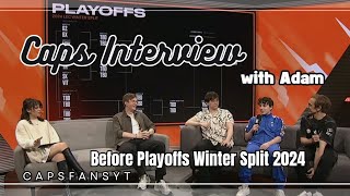 LEC Interview with Caps and Adam  Before Playoffs Winter Split 2024 [upl. by Adyht]