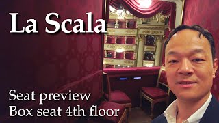 Opera House Virtual Tour  Seat preview  Palco n° 4 IV ordine Settore Destro  La Scala Milan [upl. by Euqinu]