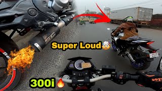 Benelli 300 With Sc Project Exhaust 🔥Super Loud [upl. by Aicenav]