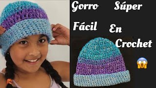 wow 🤩 CAPITA TEJIDA A CROCHET CON GORRO PARA NIÑA DE 3 A 5 AÑOS Facil y Rapido crochet tutorial [upl. by Feldman61]