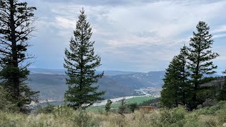 Chilcotin River landslide  Diminishing reservoir while ascending the valley [upl. by Whit]