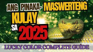 LUCKY COLOR OF THE YEAR 2025  The Year of the Wood Snake LuckiestColor lunarnewyear [upl. by Asennav]