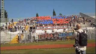 Ultras Civitanovese in trasferta a Macerata nel derby 202324 [upl. by Ennazzus]