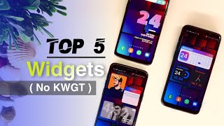 Get Best Widgets on Any Android  WITHOUT KWGT  Best iOS widget apps for Android  Top 5 widgets [upl. by Hteik]