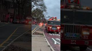 FDNY Rescue 4 and Ladder 151 responding [upl. by Luca]