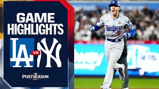 Dodgers vs Yankees World Series Game 3 Highlights 102824  MLB Highlights [upl. by Agretha]