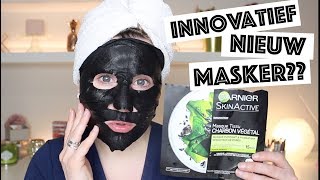 GETEST Garnier Pure Charcoal Black Tissue Mask [upl. by Atiuqcir]