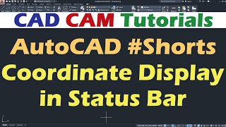 How to Display Coordinates in AutoCAD  Shorts [upl. by Euqirne]